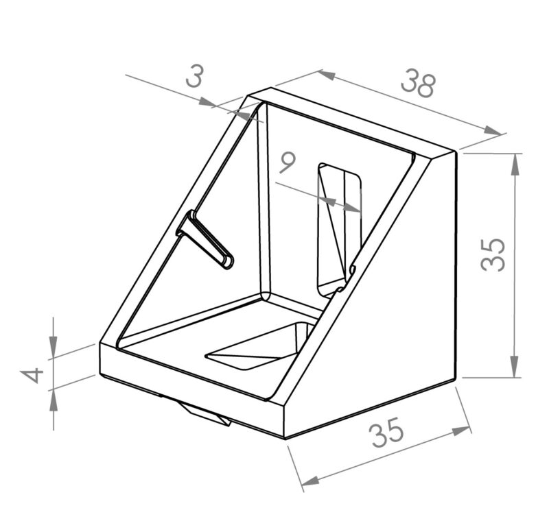 4040 Corner bracket set - Image 2